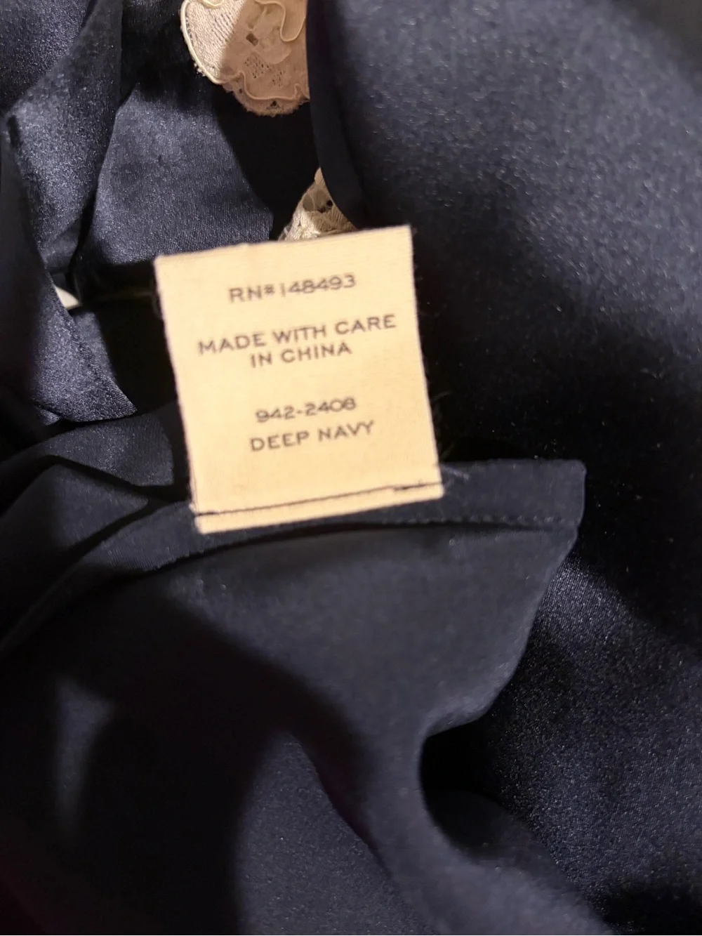 Doen Obelia Dress in Deep Navy - Picture 11 of 11